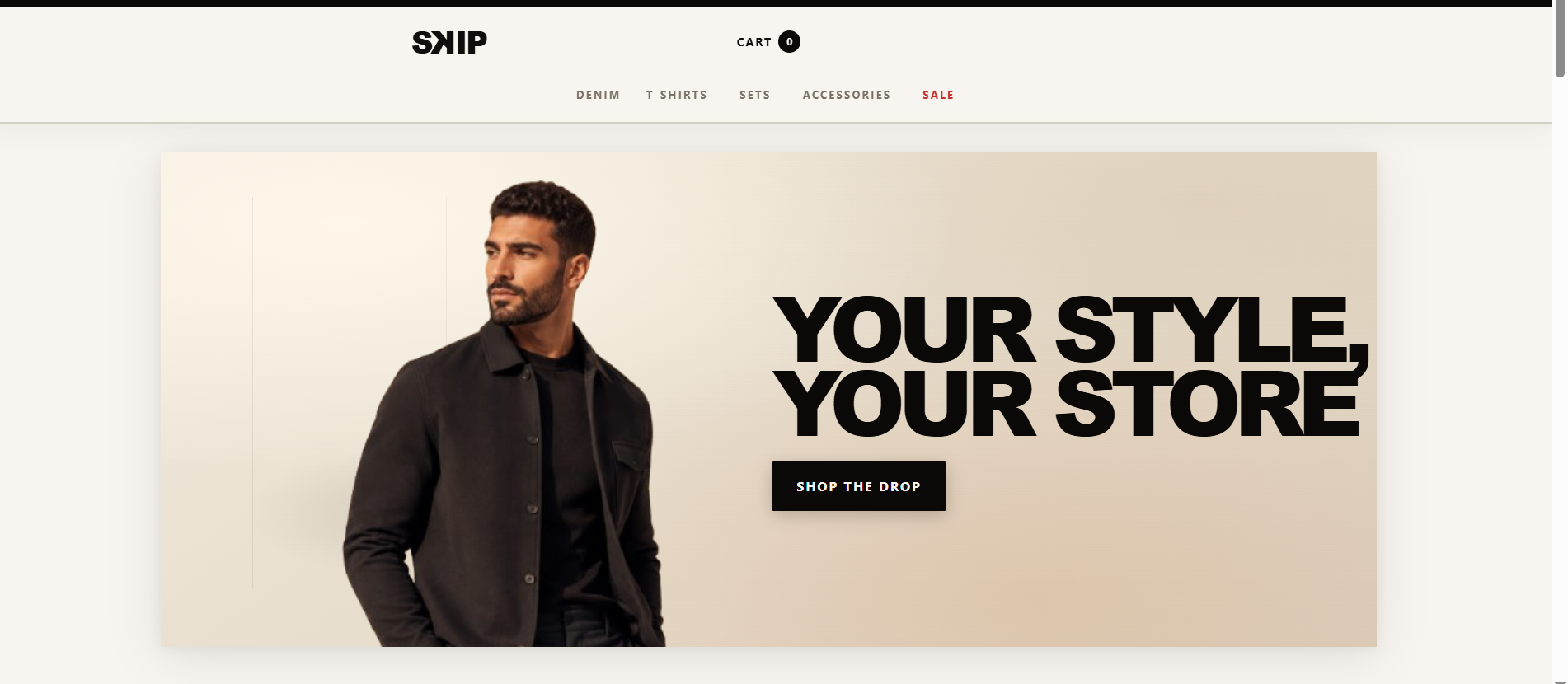 واجهة SKIP Store على سطح المكتب